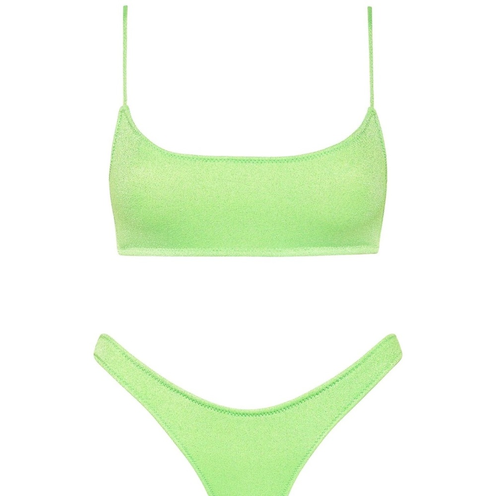 Triangl lime green bikini